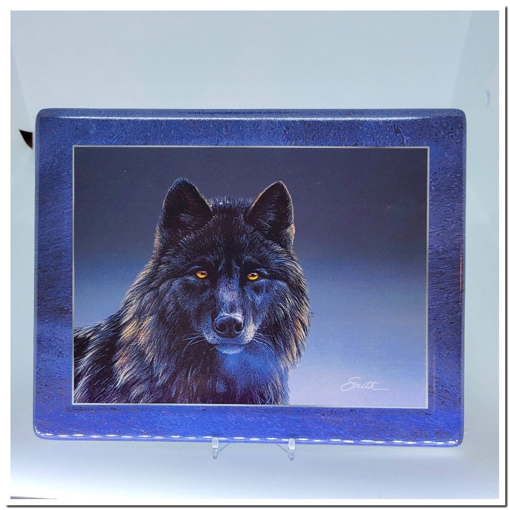 💥 Bradford Exchange Wolf, Black Magic - Leader of the Pack w/ COA 418B 💥